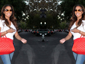 CELEB STYLE: LA LA ANTHONY WEARS WOMENS NIKE DUNK SKY HI WEDGE