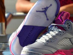 THIS JUST IN! AIR JORDAN V RETRO IN PINK/CEMENT GREY