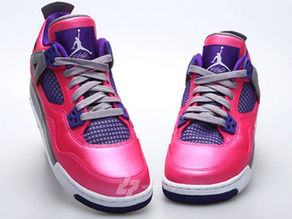 THIS JUST IN! AIR JORDAN 4 RETRO GS IN PINK/PURPLE-GREY