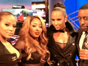 CELEB STYLE: JACKIE CHRISTIE WEARS PRIVILEGED THIGH HIGH SANDAL ON THE ARSENIO HALL SHOW