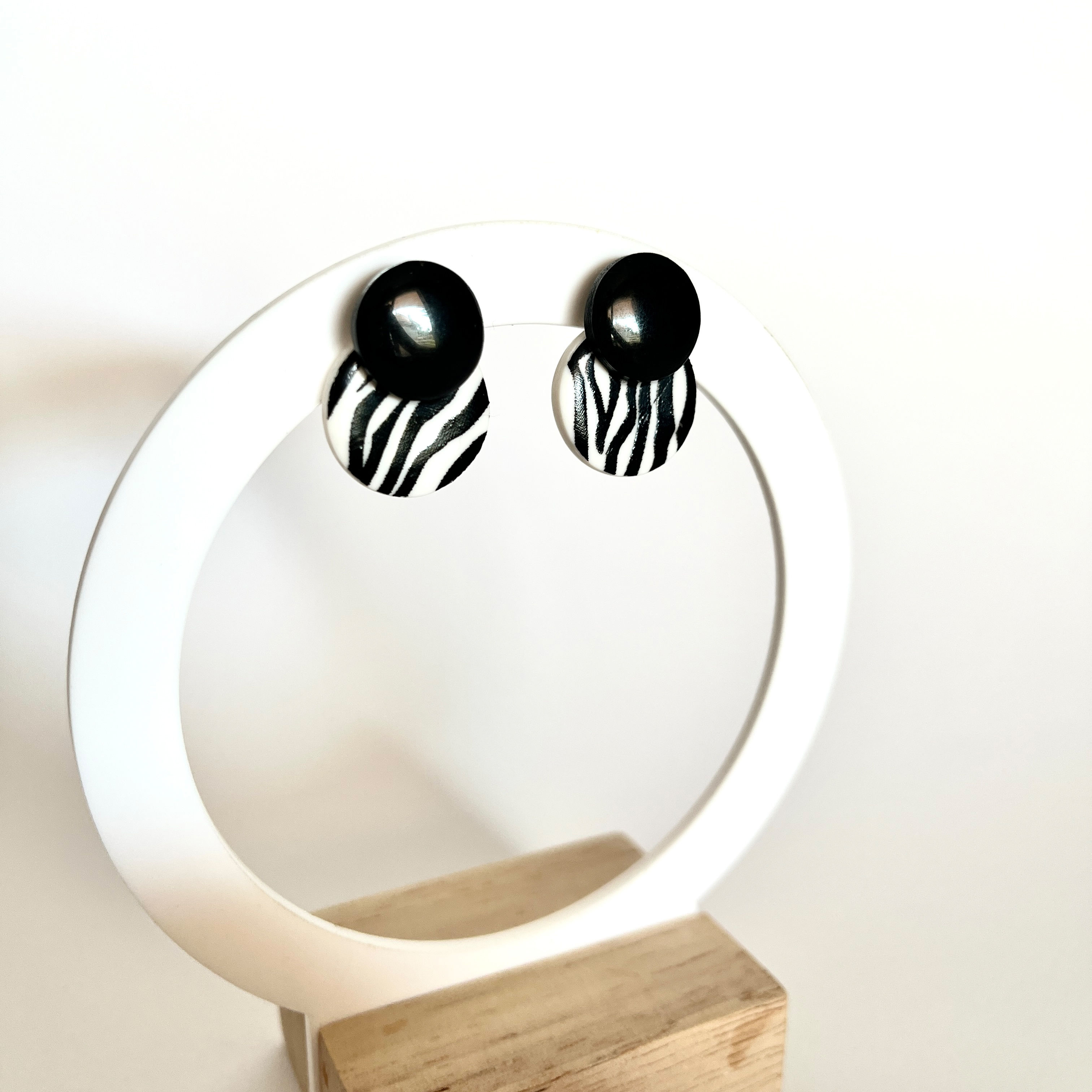 Boucles d'oreilles Mini Zèbre