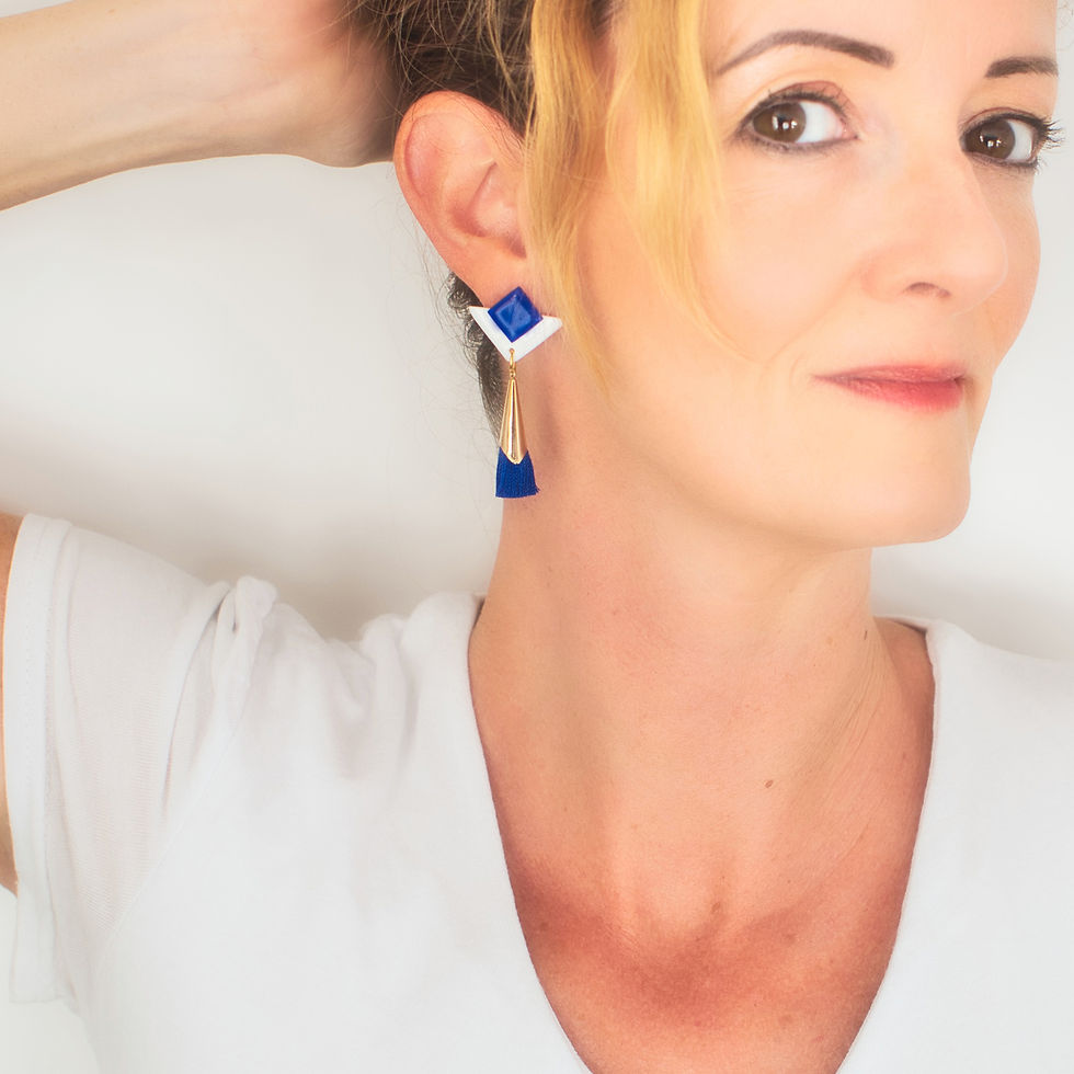 Thumbnail: Boucles d'oreilles Shanghai triangle
