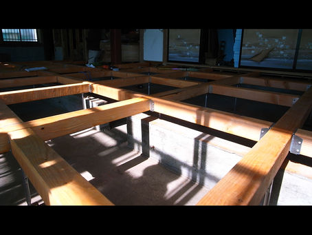 大工工事がスタートしてます