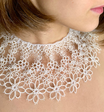 necklace snowy night