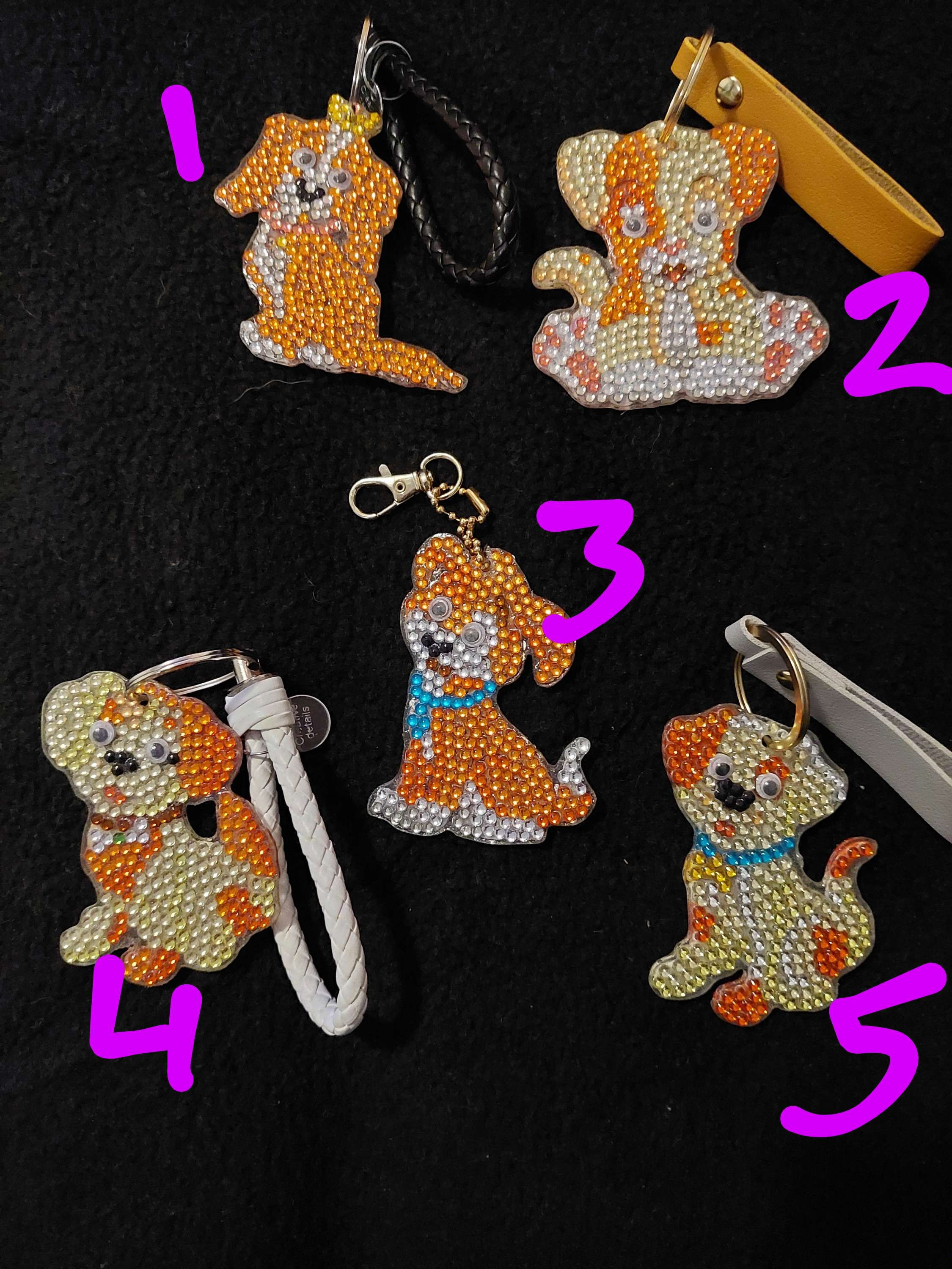 Dog Keyrings (Hard Plastic)