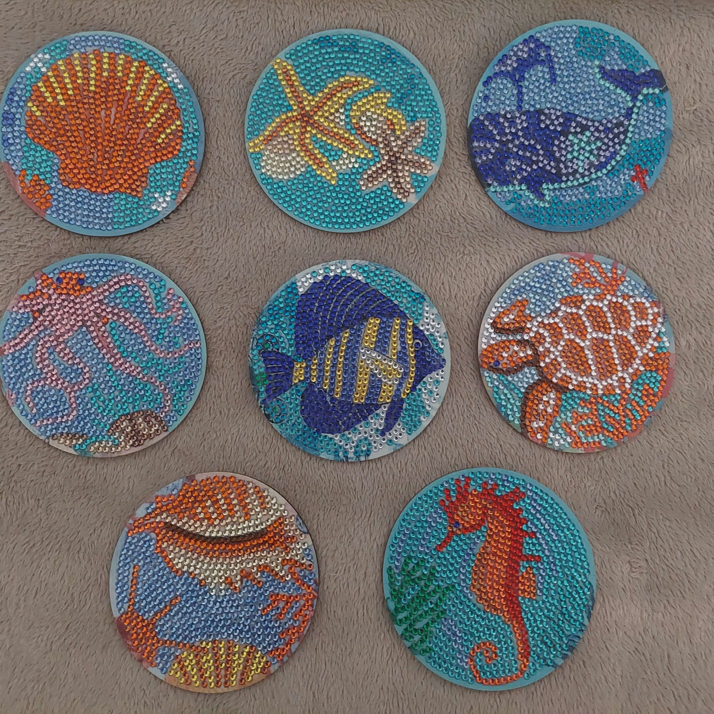 Sea Creatures Wooden Coasters