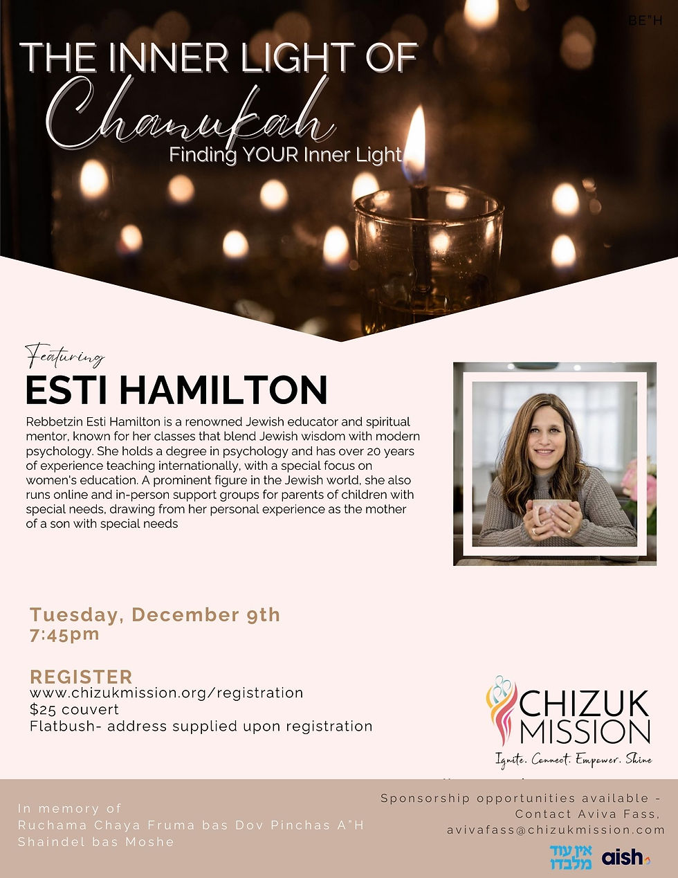 Brooklyn: Chanukah with Esti Hamilton 12/9/2025