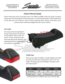 1994 1995 1996 1997 1998 1999 Polaris Storm, Indy, Ultra, XLT, SKS snowmobile seat cover.