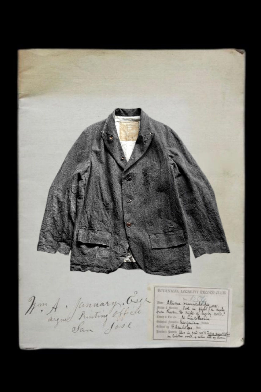 "BLAZER JACKET" 紀州備長炭染め