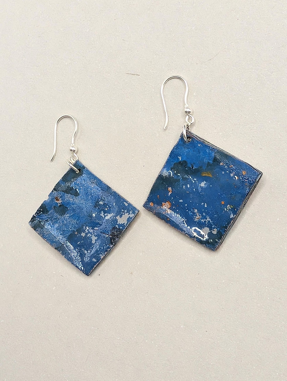 Thumbnail: Graffiti Spray Paint Earrings / Gold or Silver Ear Hooks