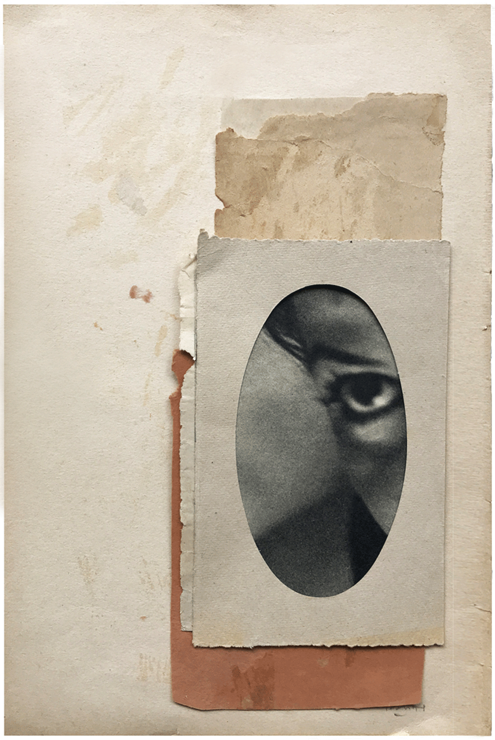 Collage | Papier ancien | Photo vintage | Regard |