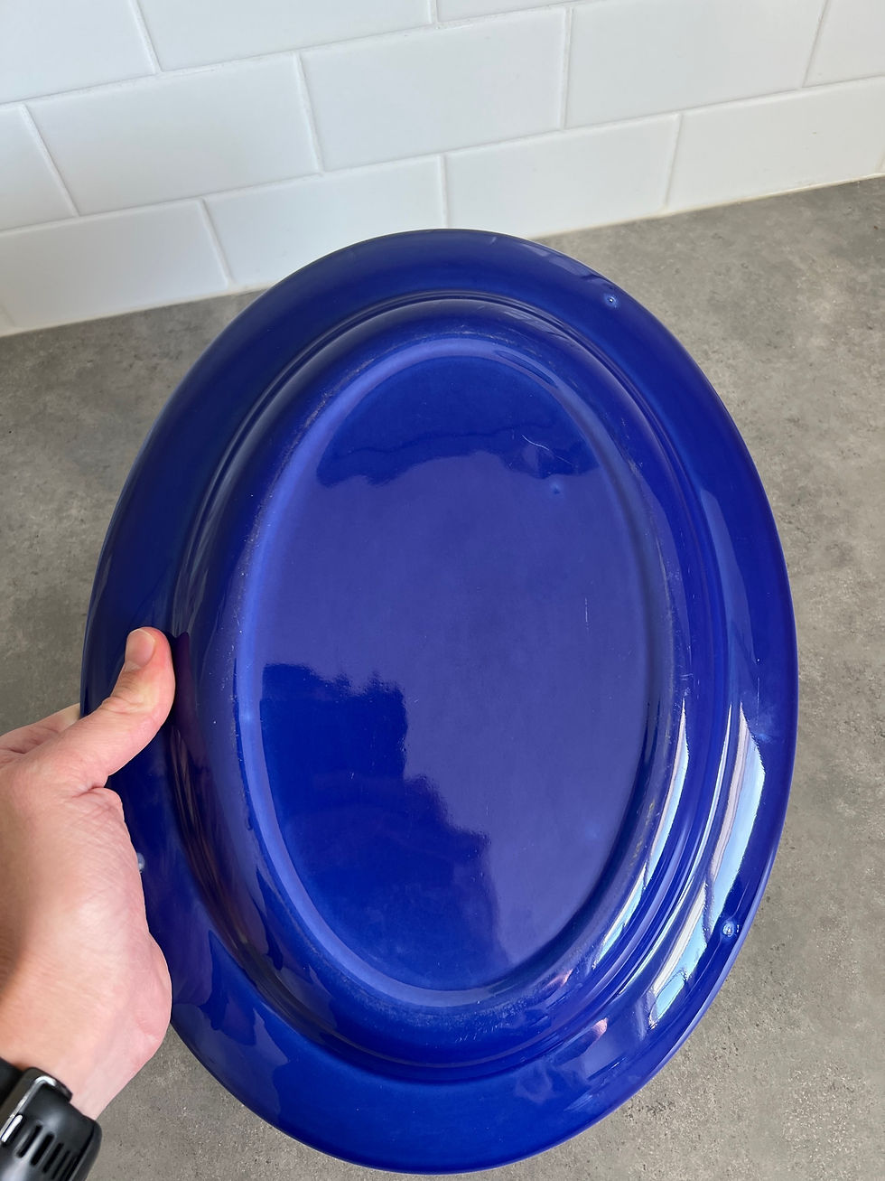 Thumbnail: Cute Blue Ceramic Serving Tray