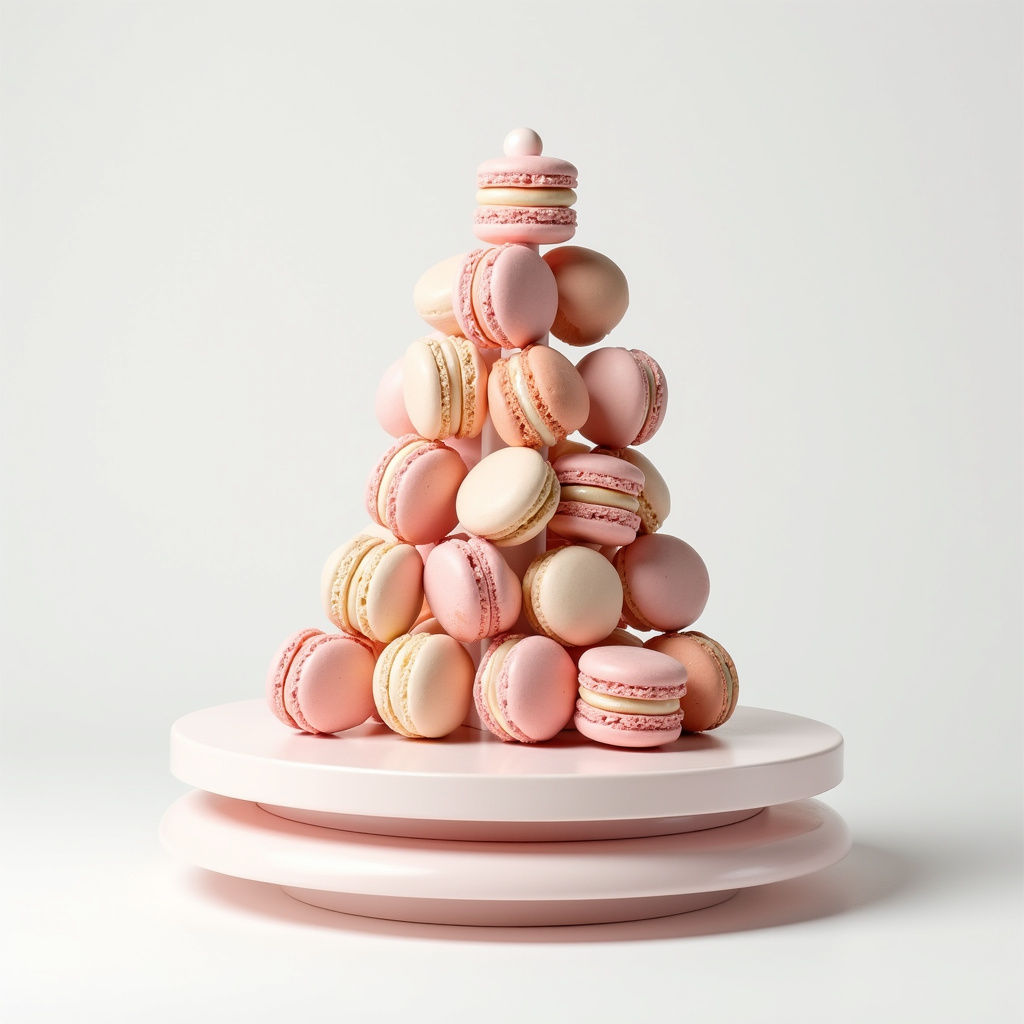 Elegant Macaron Tower