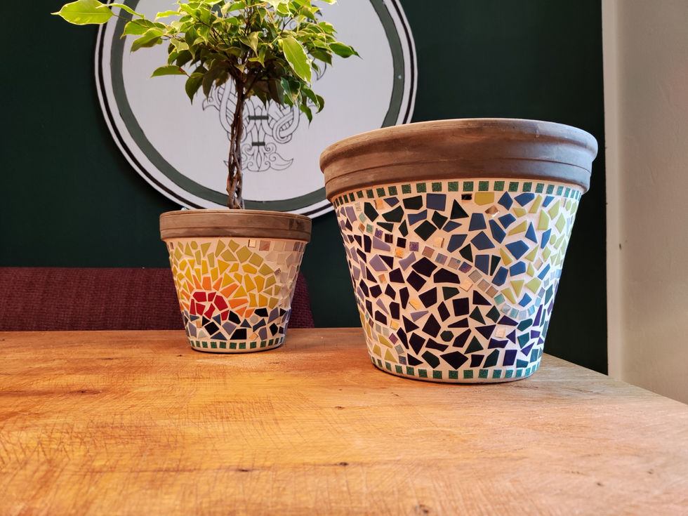 Mosaik Blumentopf Lisa Vogelsang