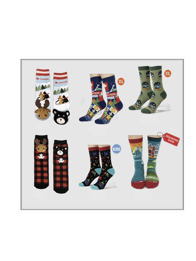 Des chaussettes souvenirs pour toute la famille