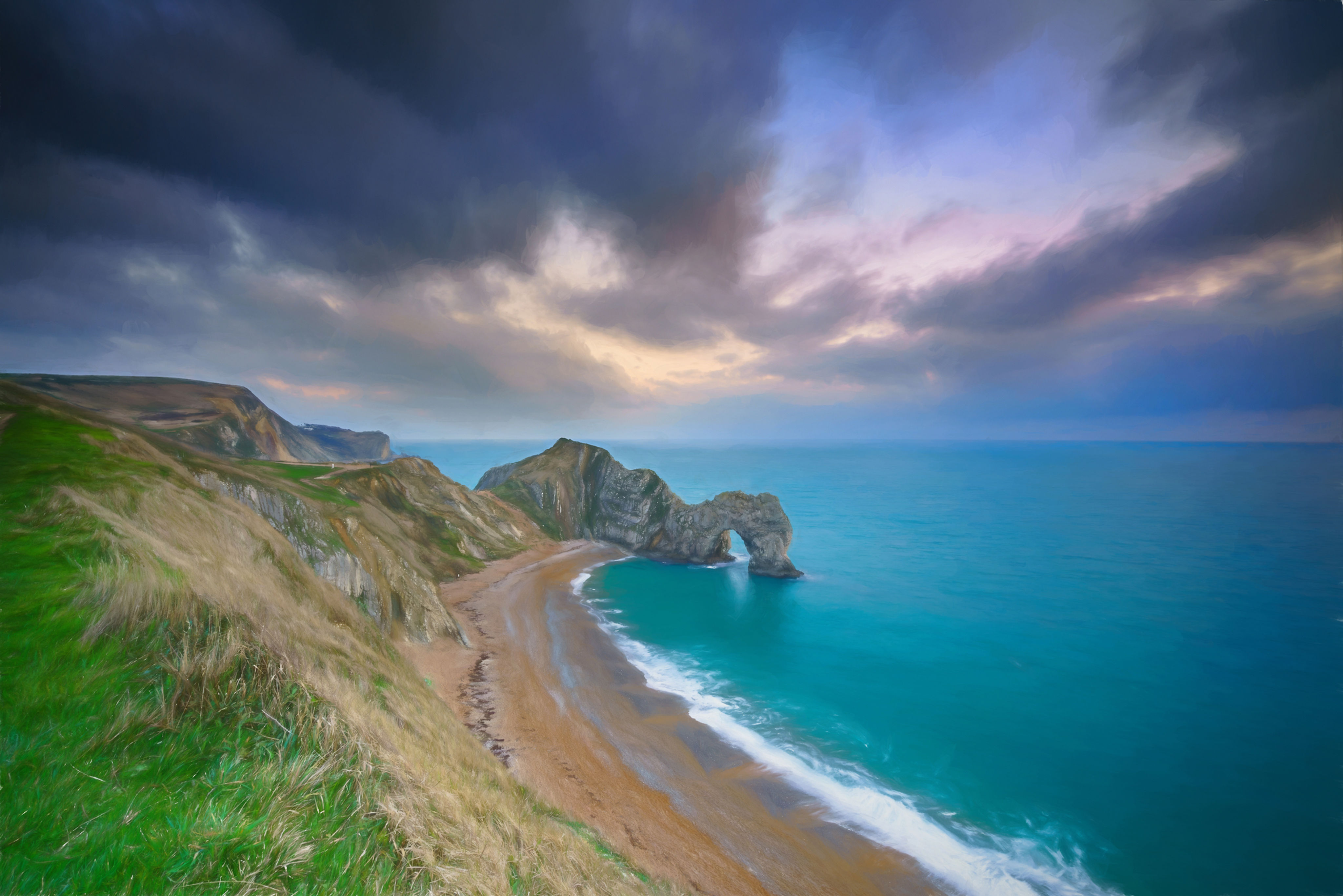 Durdle Door in Dorset, England