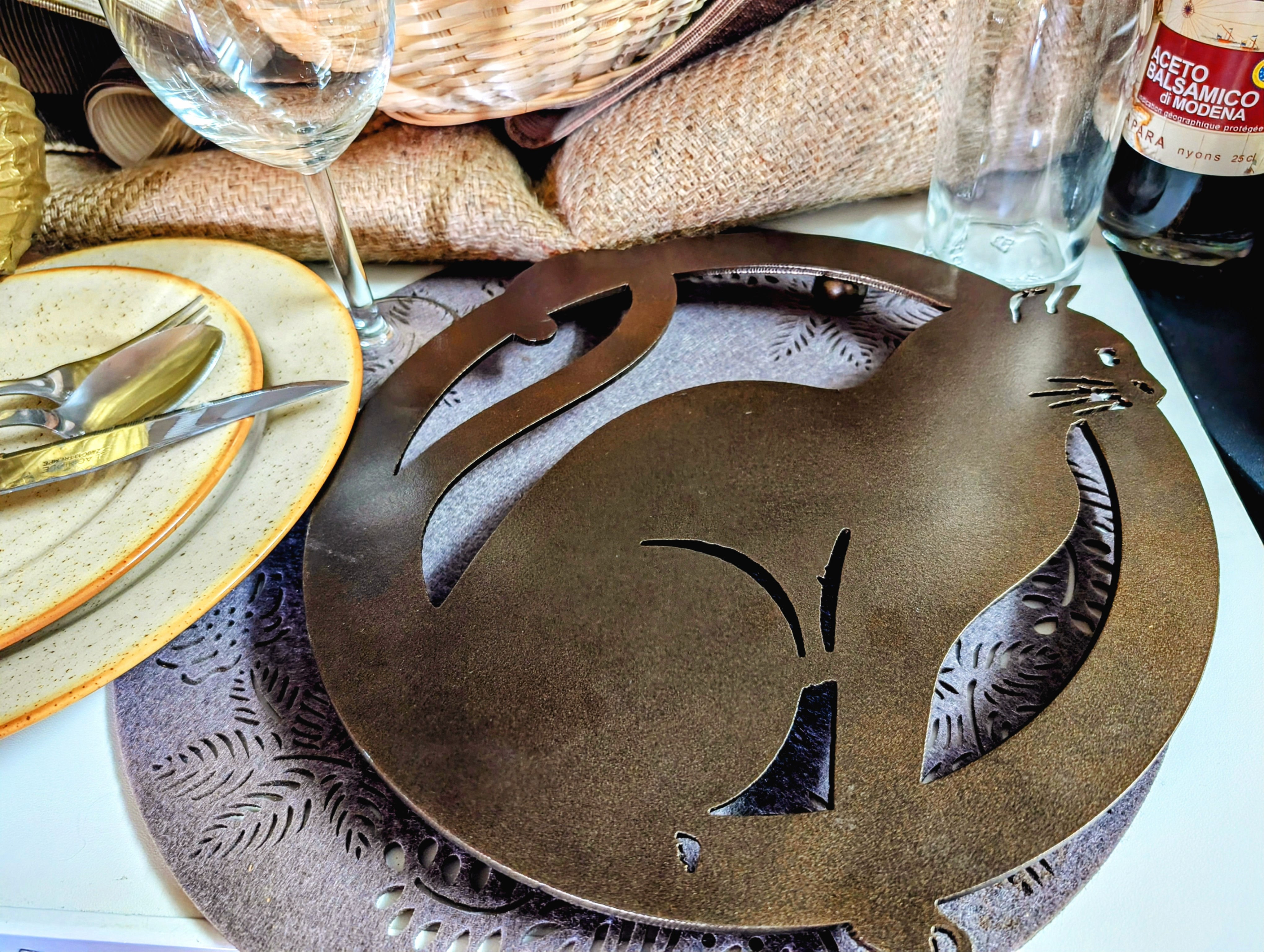 Dessous de plat décoratif chat