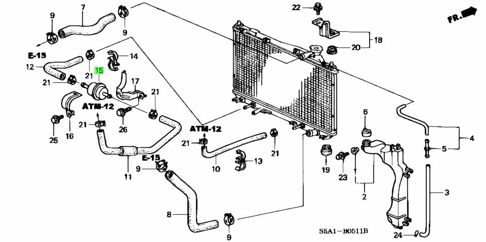 Thumbnail: Genuine Honda Automatic Transmission Pan Oil Filter. Honda Stepwagon RF3-RF8