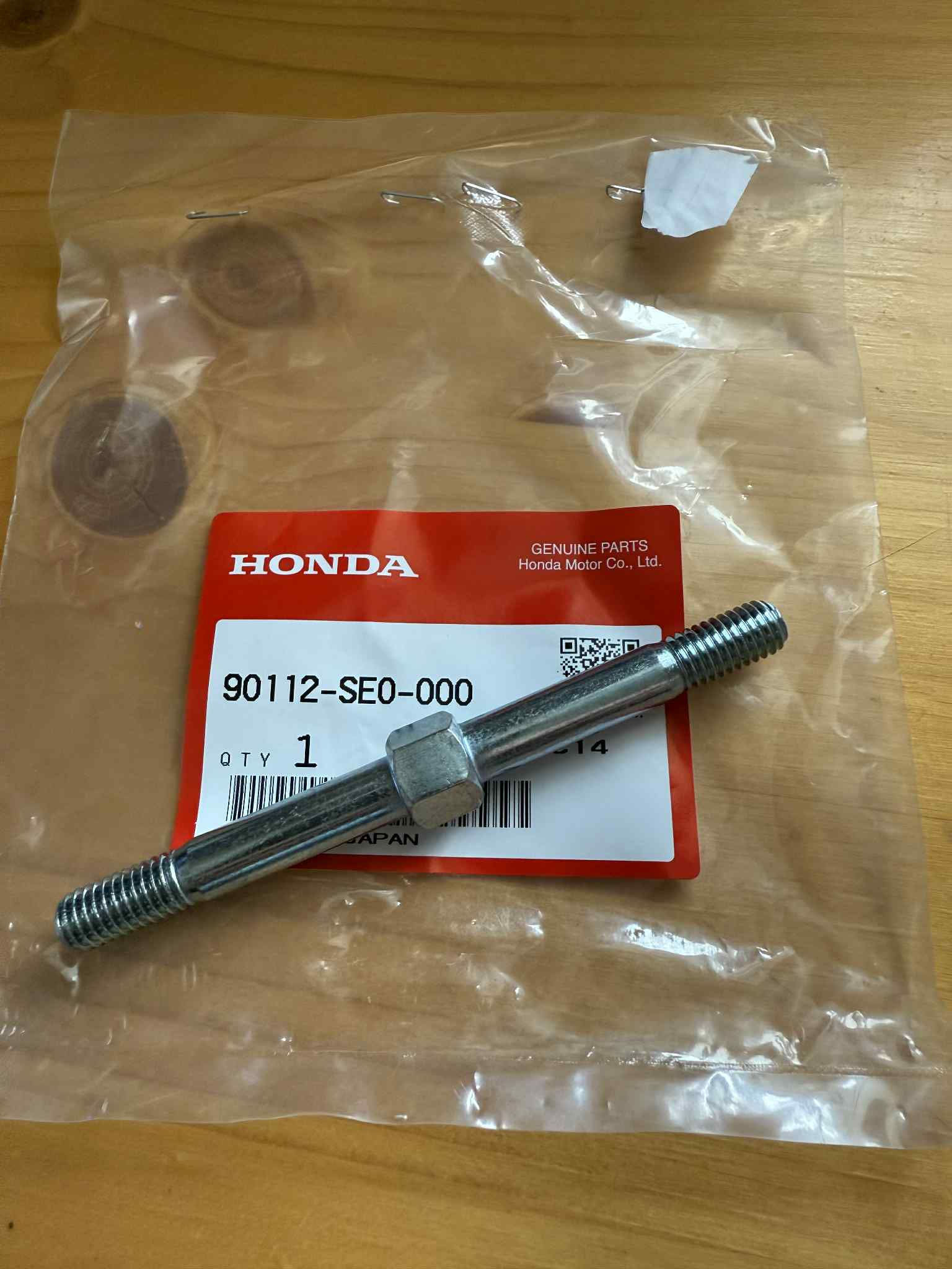 Genuine Honda Bolt, Front Stabilizer. 90112-SE0-000