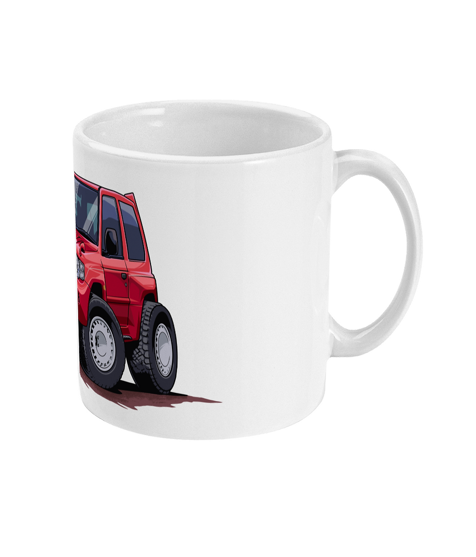 Thumbnail: Mitsubishi Pajero Evolution Ceramic White Mug