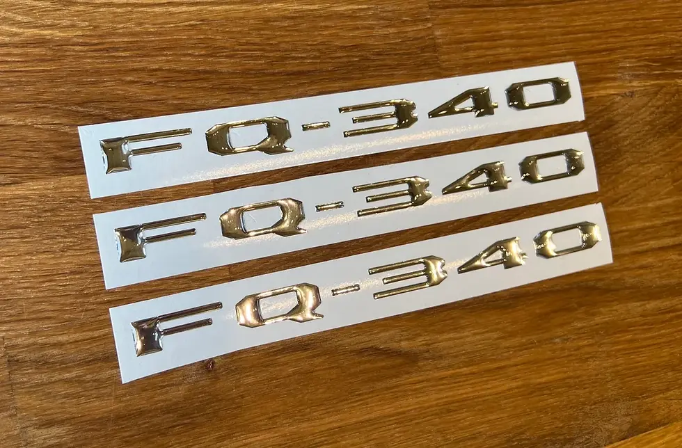 Thumbnail: Mitsubishi Lancer Evolution FQ-320, 340, 360 and 400 Domed Chrome Decal