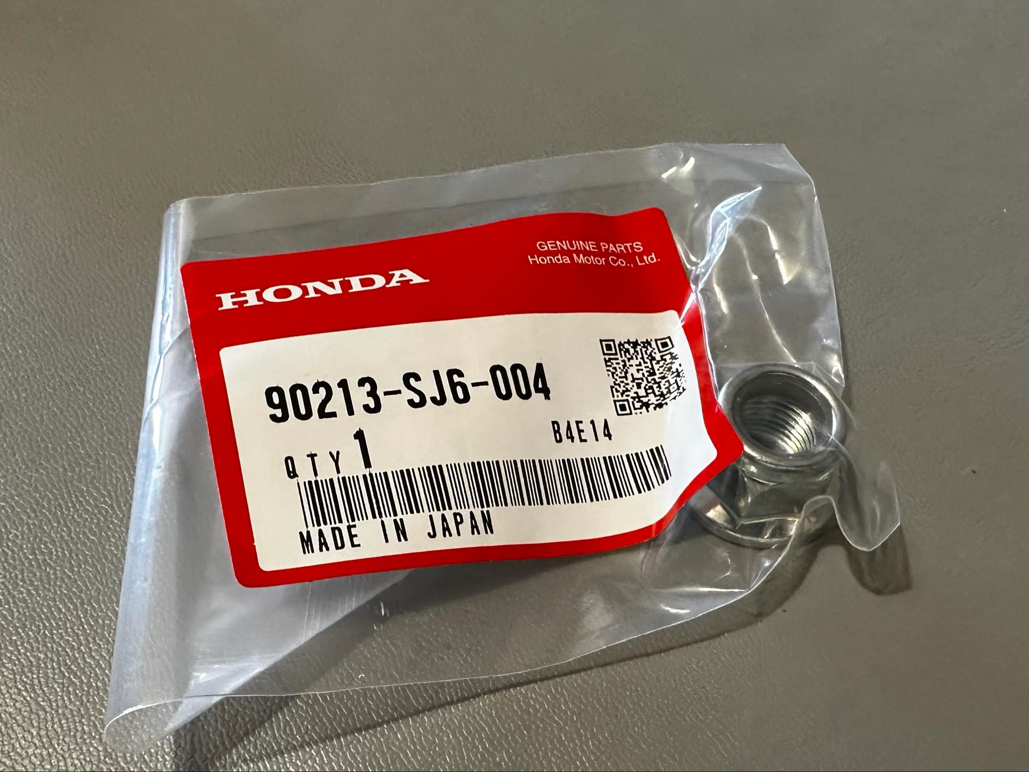 Genuine Honda Upper Strut Nut, Self Locking.