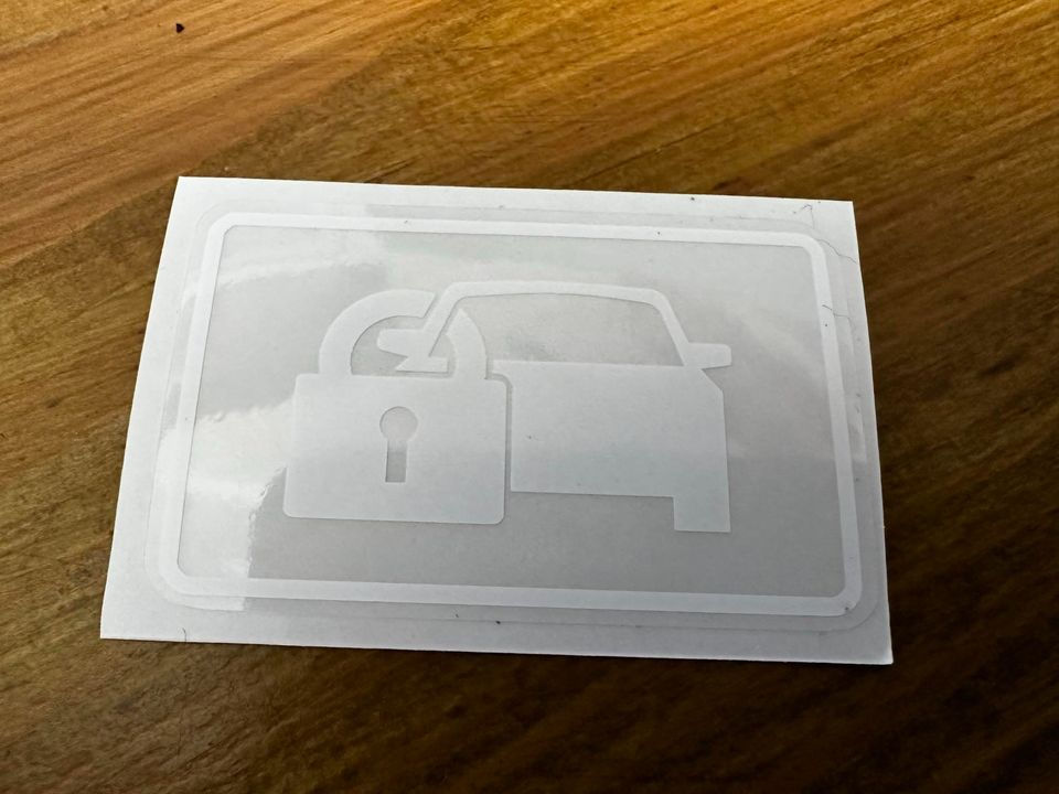 Honda Warning Security System Decal