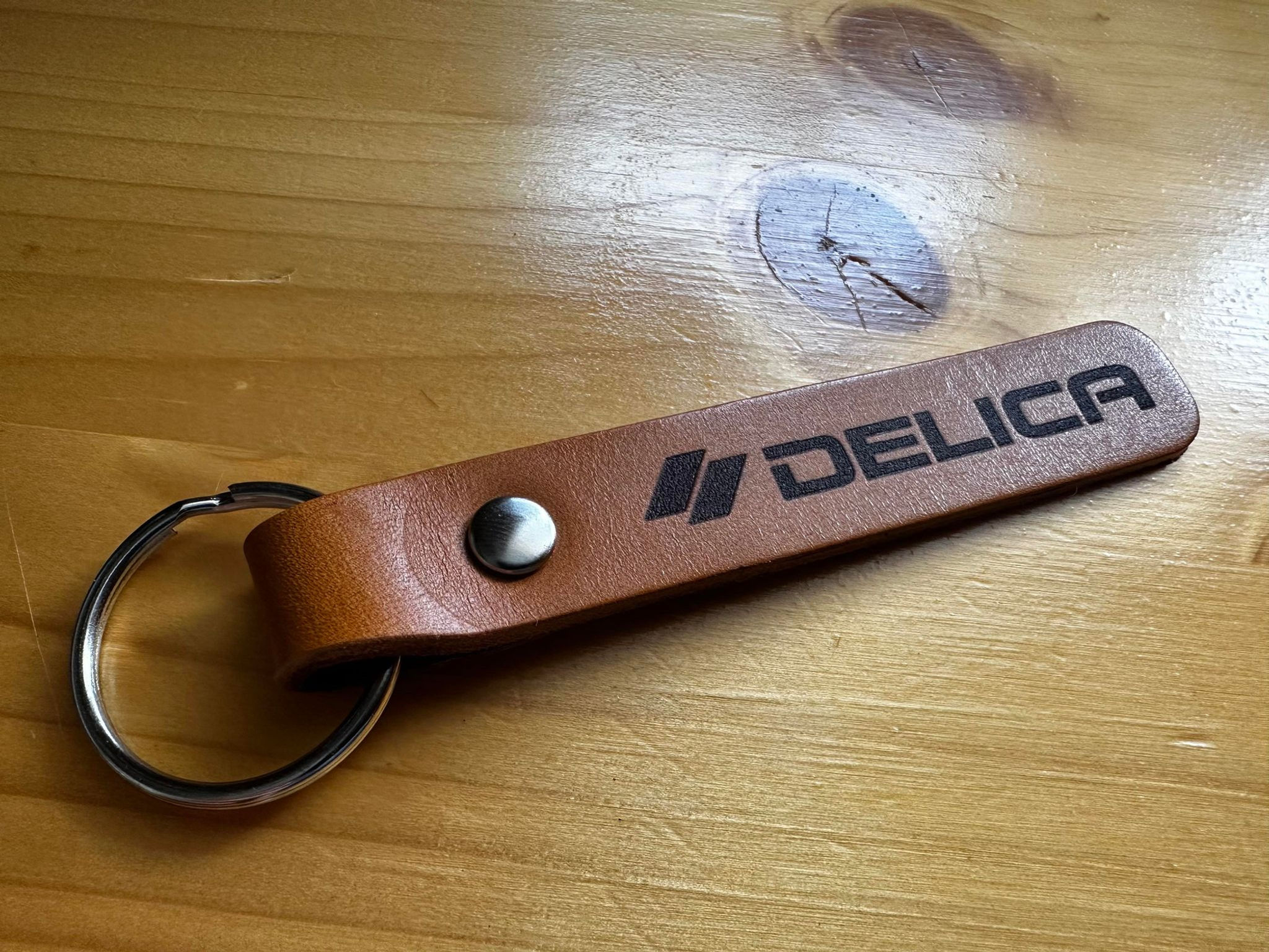 Delica Leather Key Ring