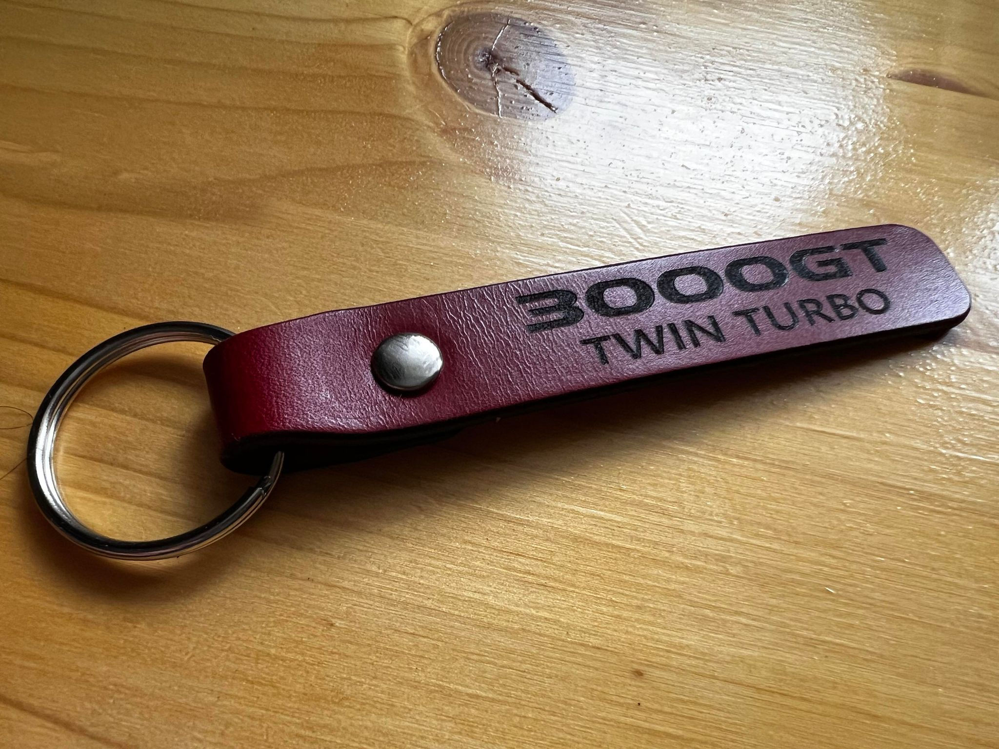 3000GT Twin Turbo Leather Key Ring