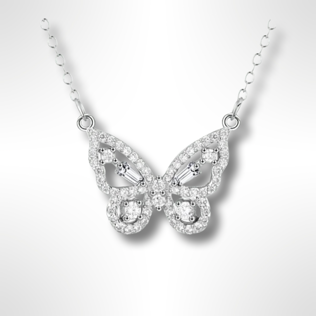 925 sterling silver butterfly necklace gift for her girls present luxury pandora trinkabellez luxe emporium designer best necklace chain