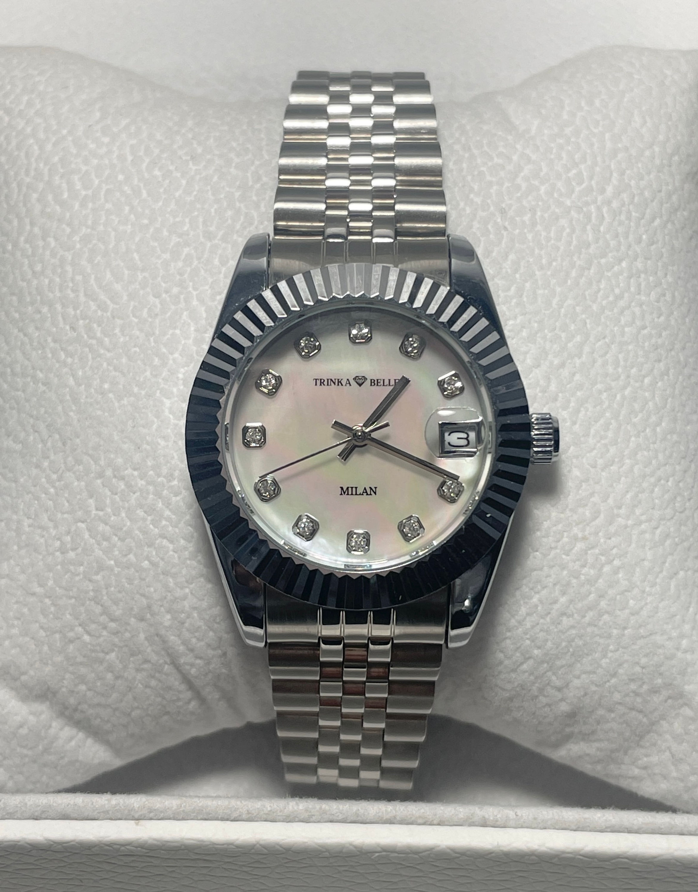 Milan Mother Of Pearl Wrist Watch