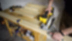 Use a speed square to guide the circular saw
