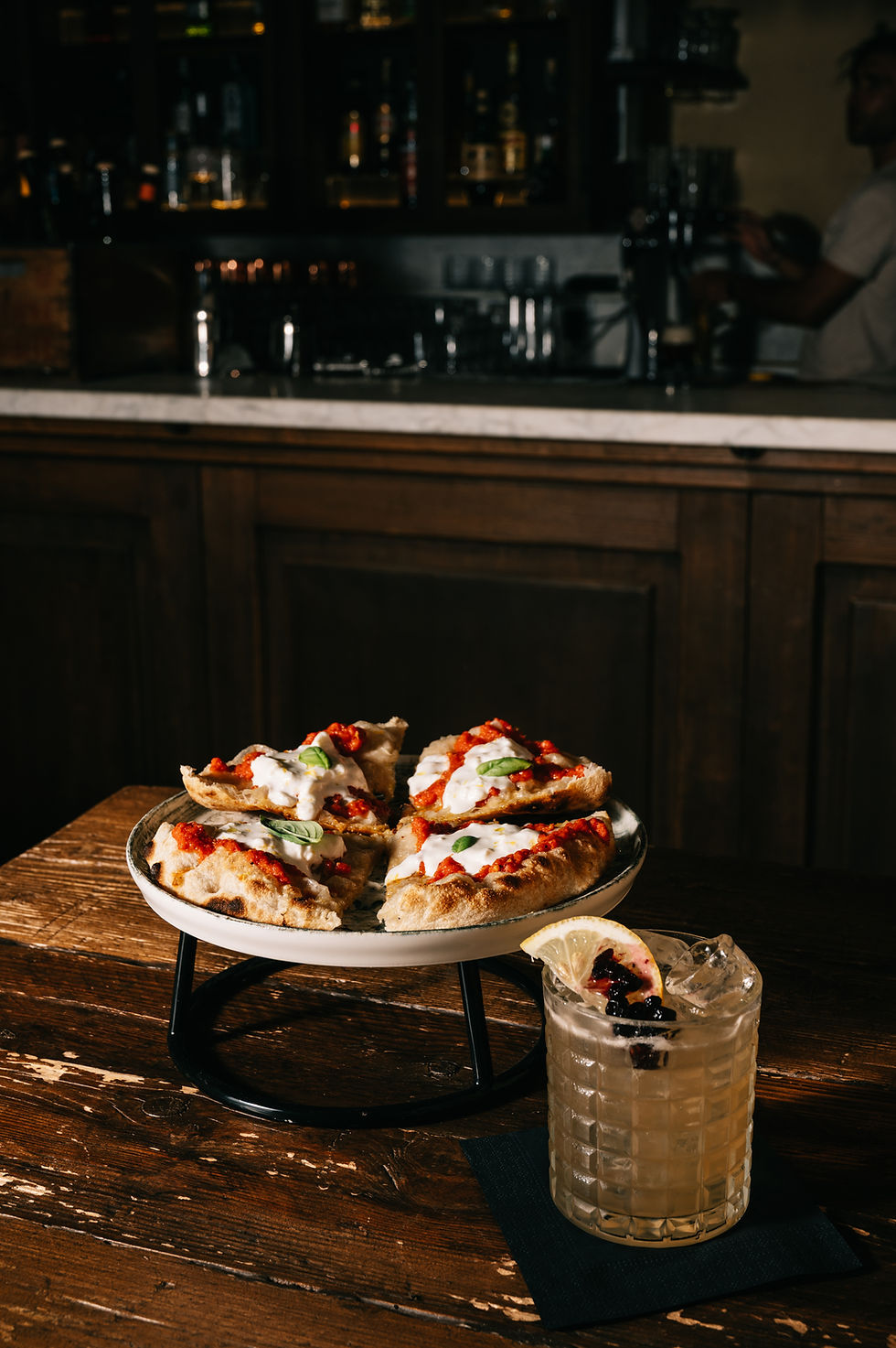 aperitivo Baciata con cocktail