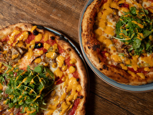 pizza, italia, verdure grigliate, crema di peperoni arrosto