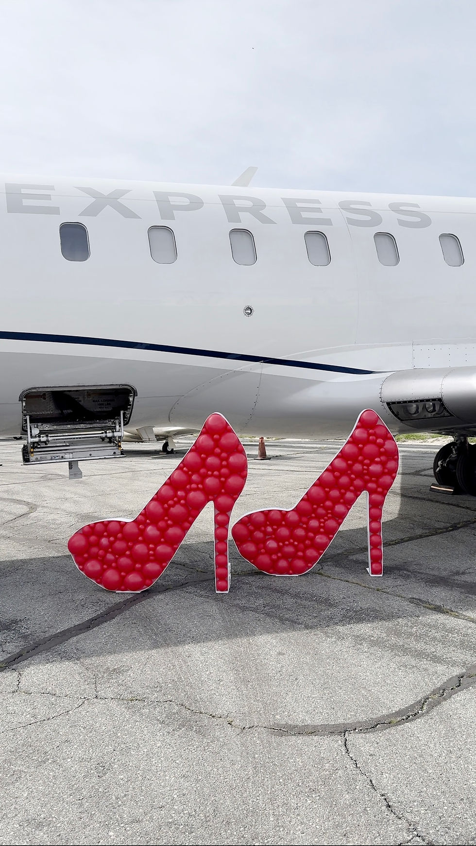 high heel balloon