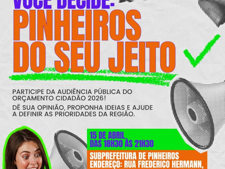 Audiência Pública Orçamento Cidadão 2026