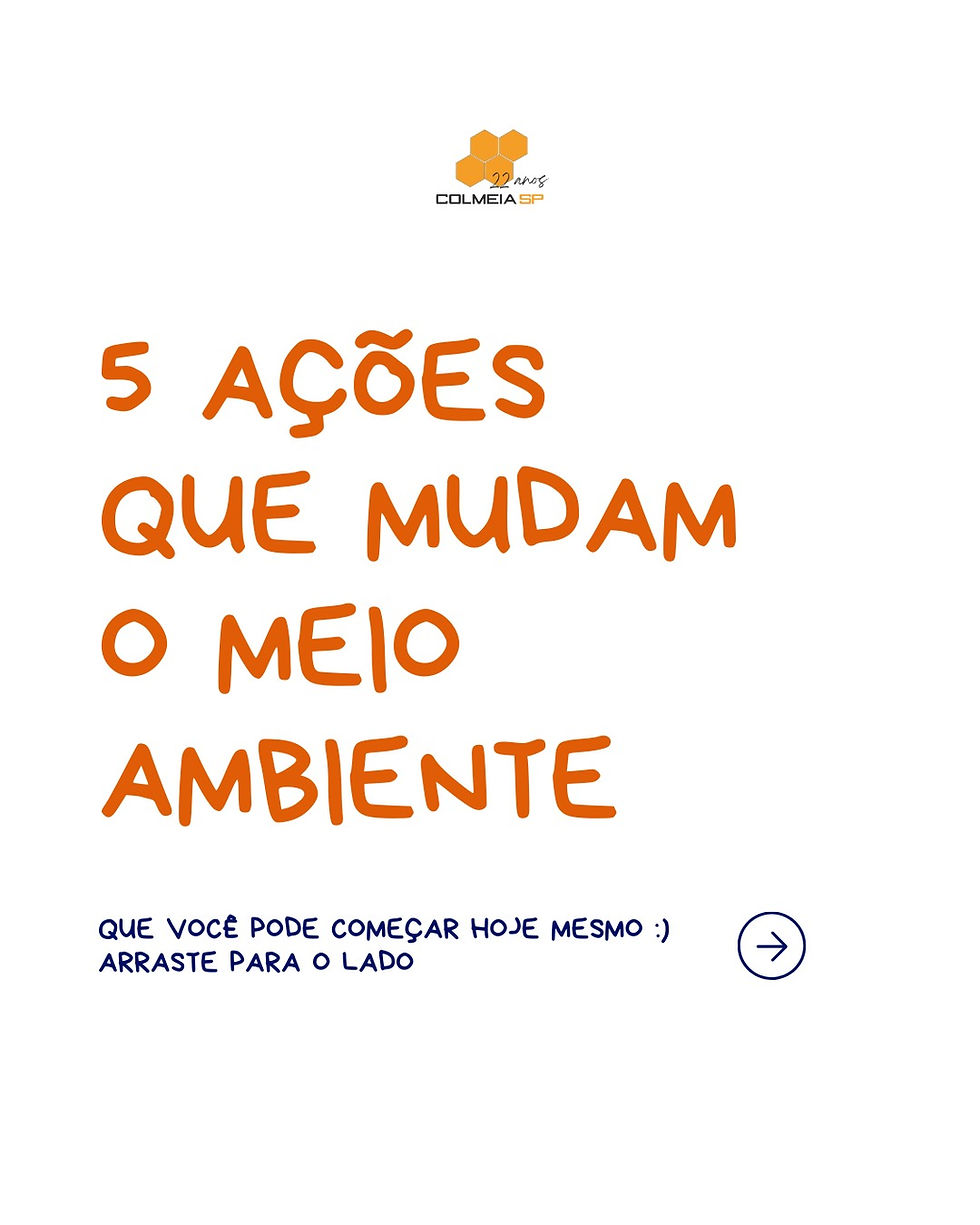 5 ações que mudam o meio ambiente