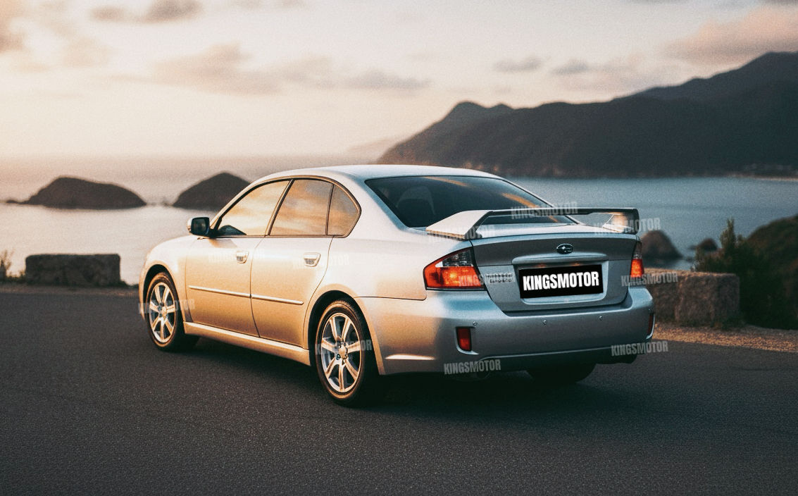 Rare 2004–2007 Subaru Legacy GT Rally Style Rear Wing Spoiler with LED Lights