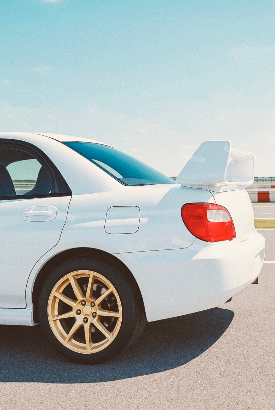 Subaru Impreza WRX STI  2002 - 2007 Rear Wing Spoiler Pure White - Global Shipping