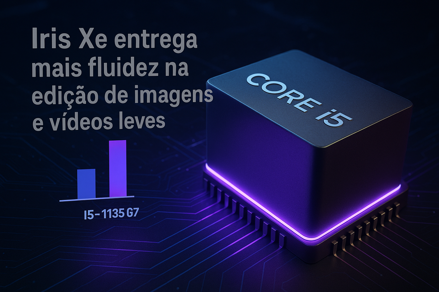Processador i5 - 1135G7 para notebooks.