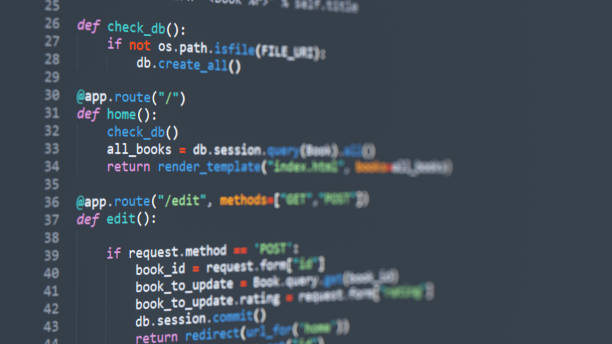 Python: Script python em ação em uma IDE.