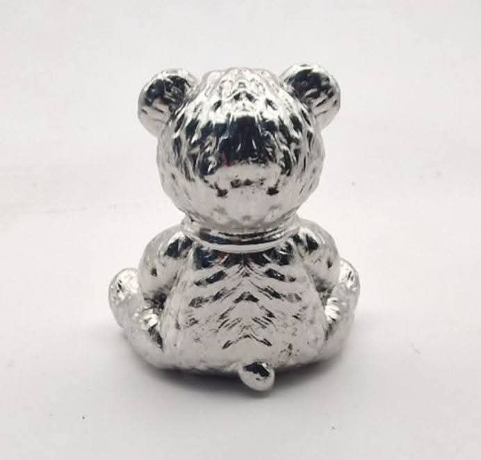 Thumbnail: Solid Stainless Steel Bear Ornament 