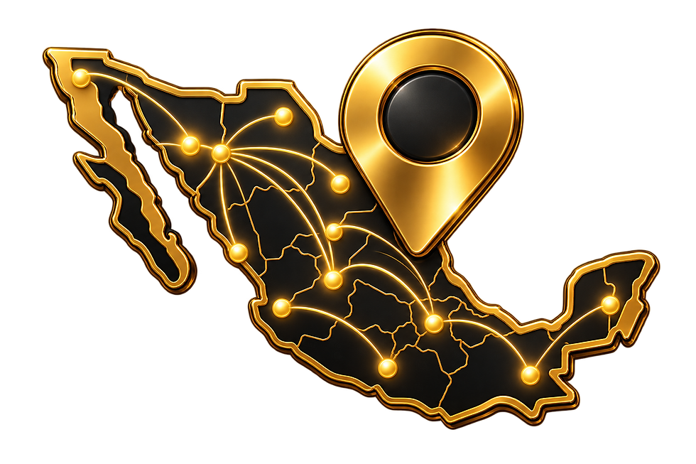 Mapa de México con conexión dorada.png