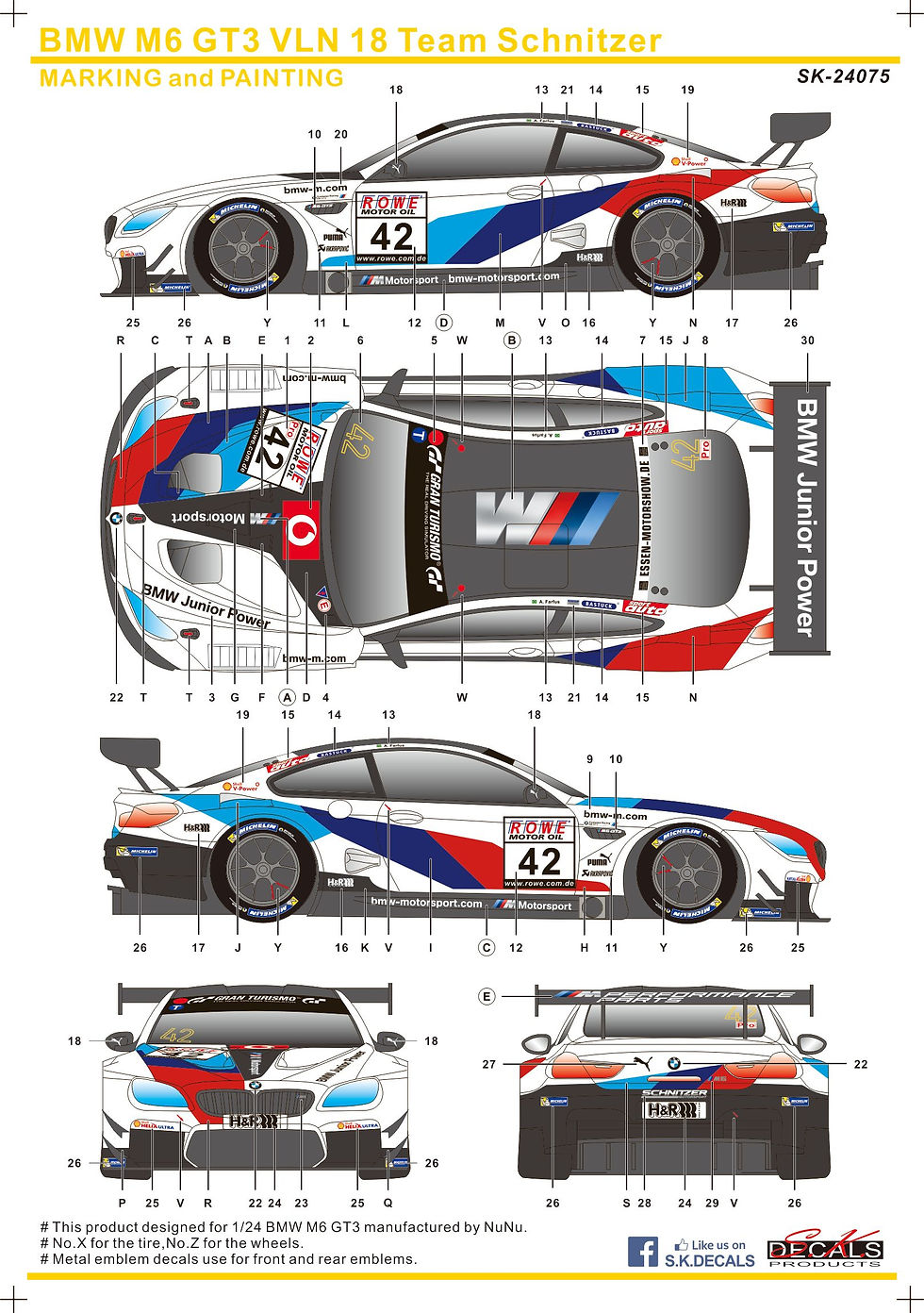 Thumbnail: SK24075 BMW M6 GT3 VLN 2018 Team Schnitzer