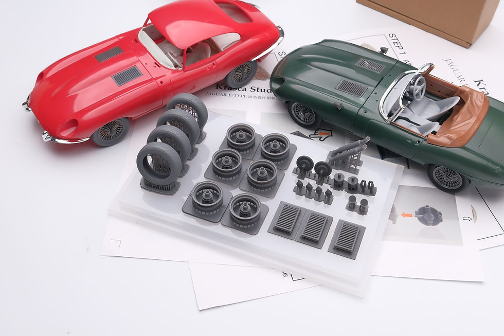 Thumbnail: CS106 Jaguar E-Type Wire wheel & Tyre set