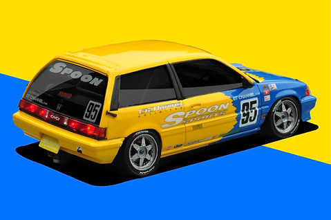 YTM 1/64 ホンダS800 イエロー/ブルー spoonカラー YTM 1/64 ホンダS800 イエロー/ブルー spoonカラー Ytm 1/64