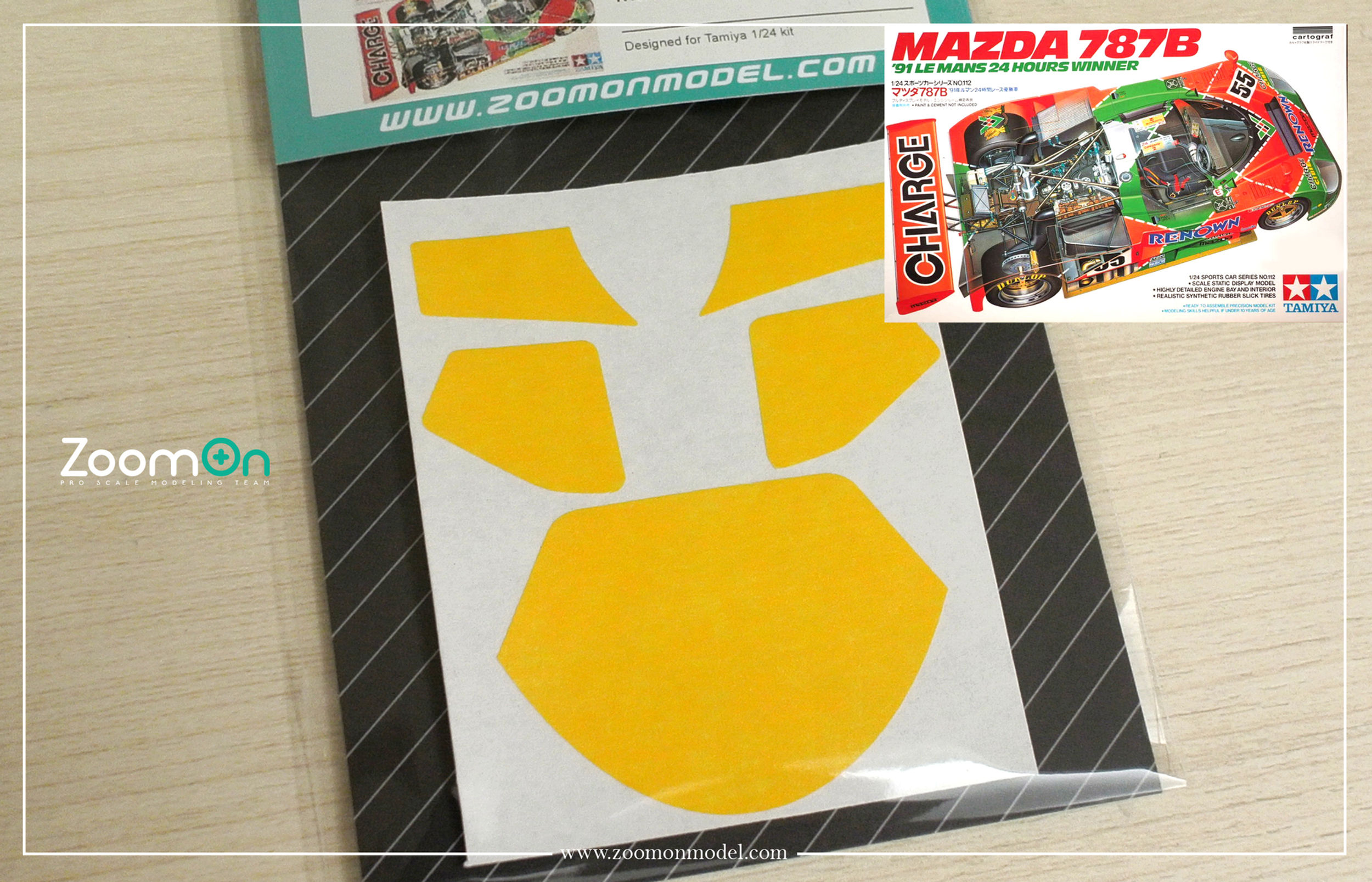 ZD255 Window painting masks -  Mazda 787B