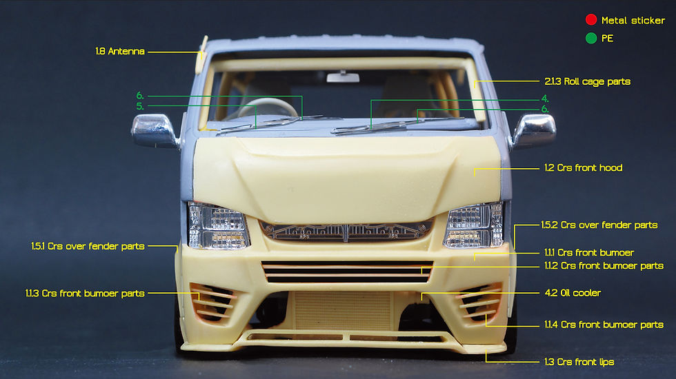 Thumbnail: Z040 Toyota Hiace CRS 弐号機 part set