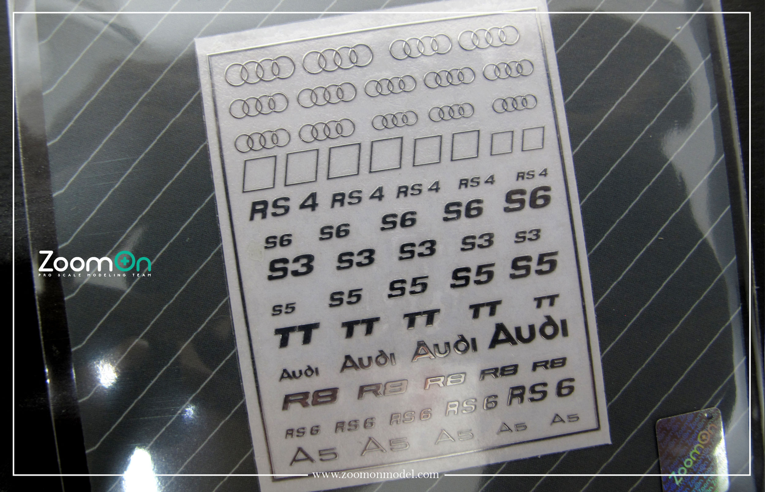 ZD025 Audi logo metal sticker