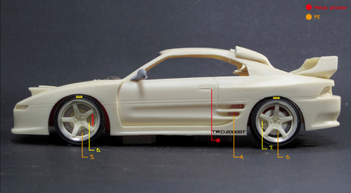 Z115 Toyota MR2 (sw20) TRD2000GT part set | zoomonmodel